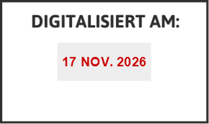 Bild von Datumstempel DIGITALISIERT