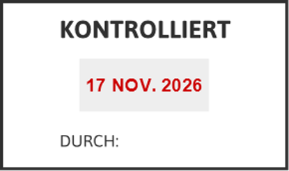 Bild von Datumstempel KONTROLLIERT